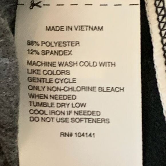 Reebok Gray Active Leggings Small Stretch High Rise Yoga Gym Pants - Picture 10 of 10